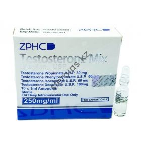 Сустанон ZPHC (Testosterone Mix) 10 ампул по 1мл (1амп 250 мг)