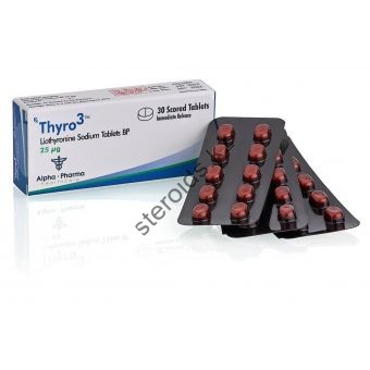 Thyro3 (Трийодтиронин) Т3 Alpha Pharma 30 таблеток (1таб 25 мкг) - Атырау